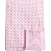 David's Kids Minky blanket front with raised dots for soothing texture during play