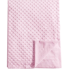 David's Kids Minky blanket front with raised dots for soothing texture during play