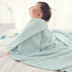 David's Kids Minky Blanket raised dots front provide visual stimulation for tiny explorers.