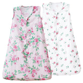 David's Kids muslin sleep sack top view shows breathable fabric for comfy naps.