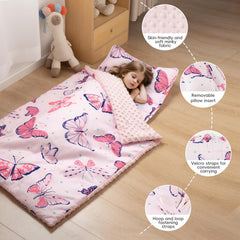 david's kids nap mat with minky fleece lining for cozy warmth