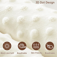 David's Kids sleep sack close-up shows soothing dots for visual interest.