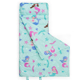 David's Kids mermaid pattern nap mat offers cozy preschool naps with soft microfiber fabric