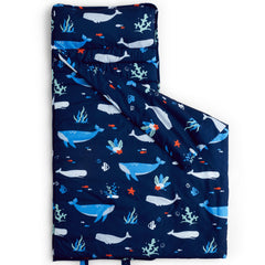 David's Kids Toddler Nap Mat rollup closed shows portable design for daycare and travel