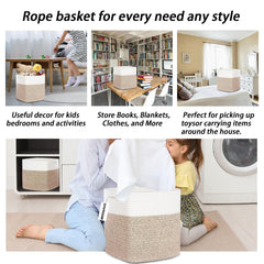 DAVIHOMI storage cubes hidden handles closeup shows discreet, double-reinforced grips for heavier items.