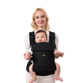 Dawnbud baby carrier weightless soft black for easy all-day wear.