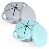 Daximo snack cups with stainless base demonstrate durable spill-resistant design for mess-free snacking.