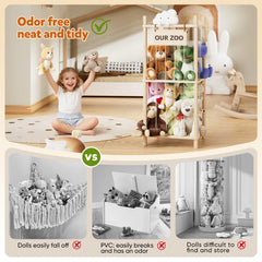 Dayacoco storage with rounded corners prevents injuries during use.