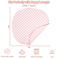 DAYEEBALL lounger cover closeup fabric reveals breathable polyester and plush texture for gentle skin contact.