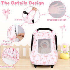 DAYEEBALL car seat cover mesh-window ventilation for baby comfort on the go
