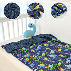 DAYEEBALL crib blanket 30x40 inch on a crib for nap time.