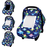 DAYEEBALL dinosaur car seat cover with soft plush dots for cozy comfort
