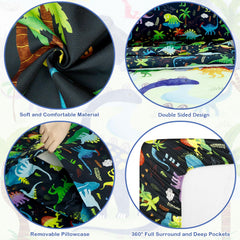 DAYEEBALL flat sheet 60x45 inches adds smooth, breathable layers for toddler sleep comfort.