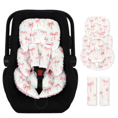 DAYEEBALL infant car seat insert assembly showing secure fit and comfort on trips.