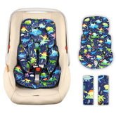 DAYEEBALL infant car seat insert cushion providing head-to-body support for newborns on car trips