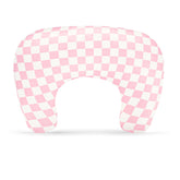DAYEEBALL nursing pillow cover pink checkered fits most pillows with soft, breathable fabric.