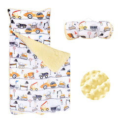 DAYEEBALL Toddler Nap Mat folded for compact storage and quick setup.