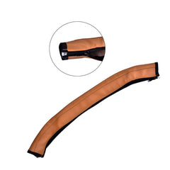DAYSTART stroller armrest cover during installation demonstrates universal fit and easy attachment.