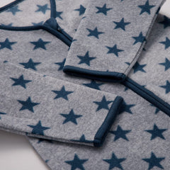 DaysU sleep sack long sleeves closeup fabric shows soft micro fleece for sensitive skin