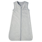 DaysU plush-dots sleep sack grey provides soft warmth for newborns.