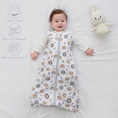 DaysU two-way zip sleep sack front view for easy diaper changes.