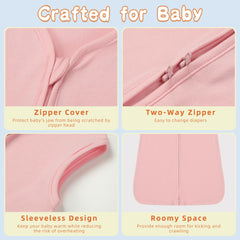 DaysU OEKO-TEX certified pink sleep sack for safe daily wear