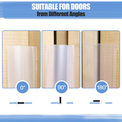 DBHXXMB-HH door hinge cover in use prevents finger pinching during door openings.