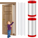 DBHXXMB-HH finger pinch door guard closeup protects toddlers from door pinch injuries.