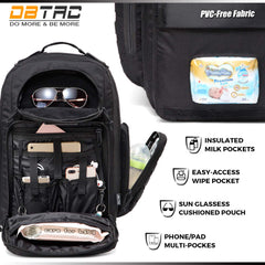 DBTAC insulated pockets keeping bottles at proper temperatures on-the-go outings.