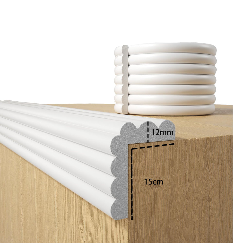 DBYDBY baby proofing corner protector white cushions furniture corners for safer play