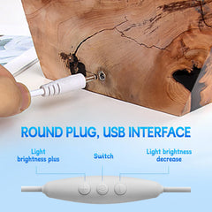 dcvbny Wooden base bedside lamp adds warm accent lighting to living rooms