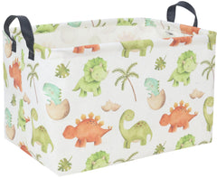 DDBASKET dinosaur basket rectangle storage ideal for tidying toys and blankets.