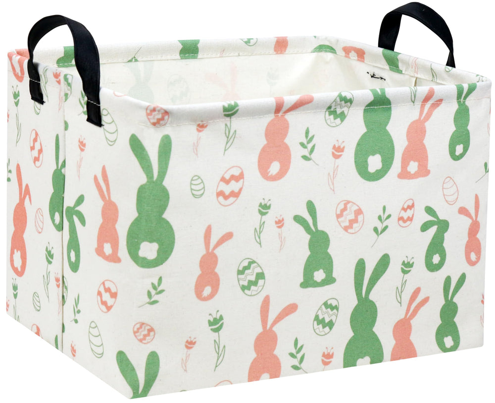 DDBASKET Easter basket canvas close-up showing sturdy fabric for kid storage.