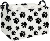 DDBASKET rectangular dog basket open shows sturdy canvas and easy-clean waterproof interior for toy storage.