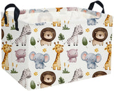 DDBASKET rectangular kids basket with animal design for toy storage.