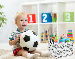 DDBASKET rectangular soccer basket collapsible open for easy cleanup