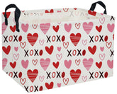 DDBASKET XO heart rectangular basket for toy storage and room organization.