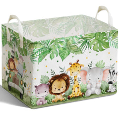DEANHOT Animal Foldable Storage Box cartoon animal design for toy organization.
