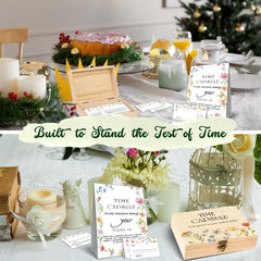 DEANHOT Floral Time Capsule features a delicate floral design for keepsake memories