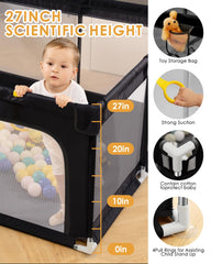 DEAR LOV playpen anti-slip suction cups stabilize the play yard