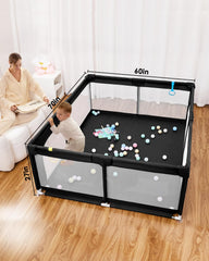 DEAR LOV playpen spacious play yard supports toys and toddler movement