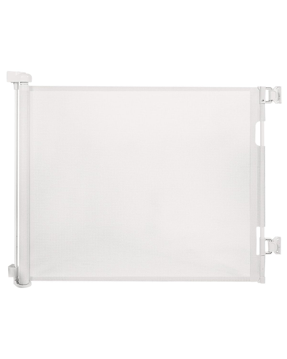dear-lov retractable baby gate on stairs showing 33 inches height for child safety