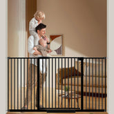 DEARBB extra wide gate frame closeup showing sturdy steel construction for durable protection.
