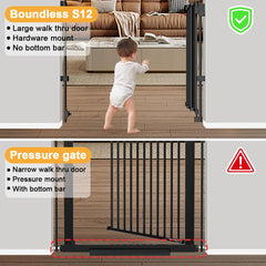 DEARBB wall-mount hardware kit secures stairs and doorways with durable mounts.
