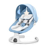 DEAREST BABY baby swing front view showing compact design for home soothing.