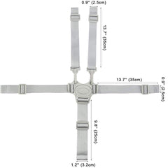 DearLives five-point harness in use emphasizes adjustable fit for growing toddlers.