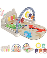 Dearlomum baby gym piano keys with lights inviting movement and music exploration