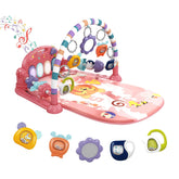 dearlomum Baby Play Mat Gym pink piano key invites touch and curiosity through light and sound