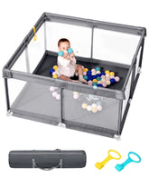 Dearlomum baby playpen 50x50 setup — roomy safe play area for toddlers