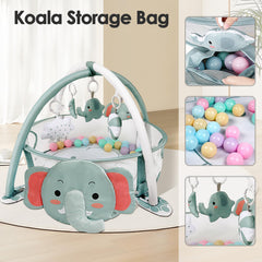 Dearlomum elephant ball pit includes 30 colorful balls for sensory play.